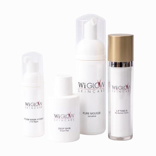 Wiglow Produktset für Trockene & empfindliche Haut, Hautverjüngung.