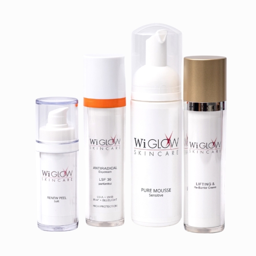 Wiglow Produkt-Set für Hautverjüngung, Durchfeuchtung und Hautbildverbesserung.