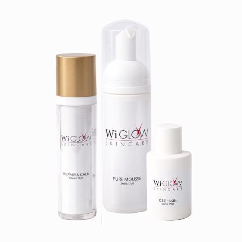 Wiglow Produktset für normale, unkomplizierte Haut/ und leicht trockene Haut.
