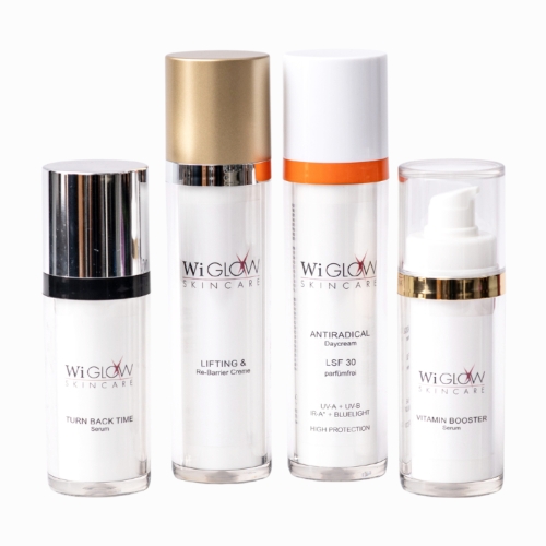 Wiglow Produkt-Set für Hautverjüngung, Kollagenaufbau und Strahlkraft Deluxe.